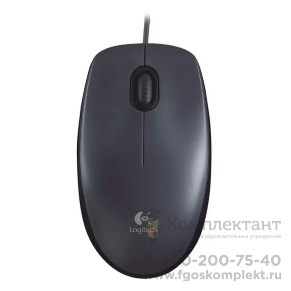 Мышь Logitech M90[910-001793] черная, оптическая, 1000dpi, USB, 1.8м